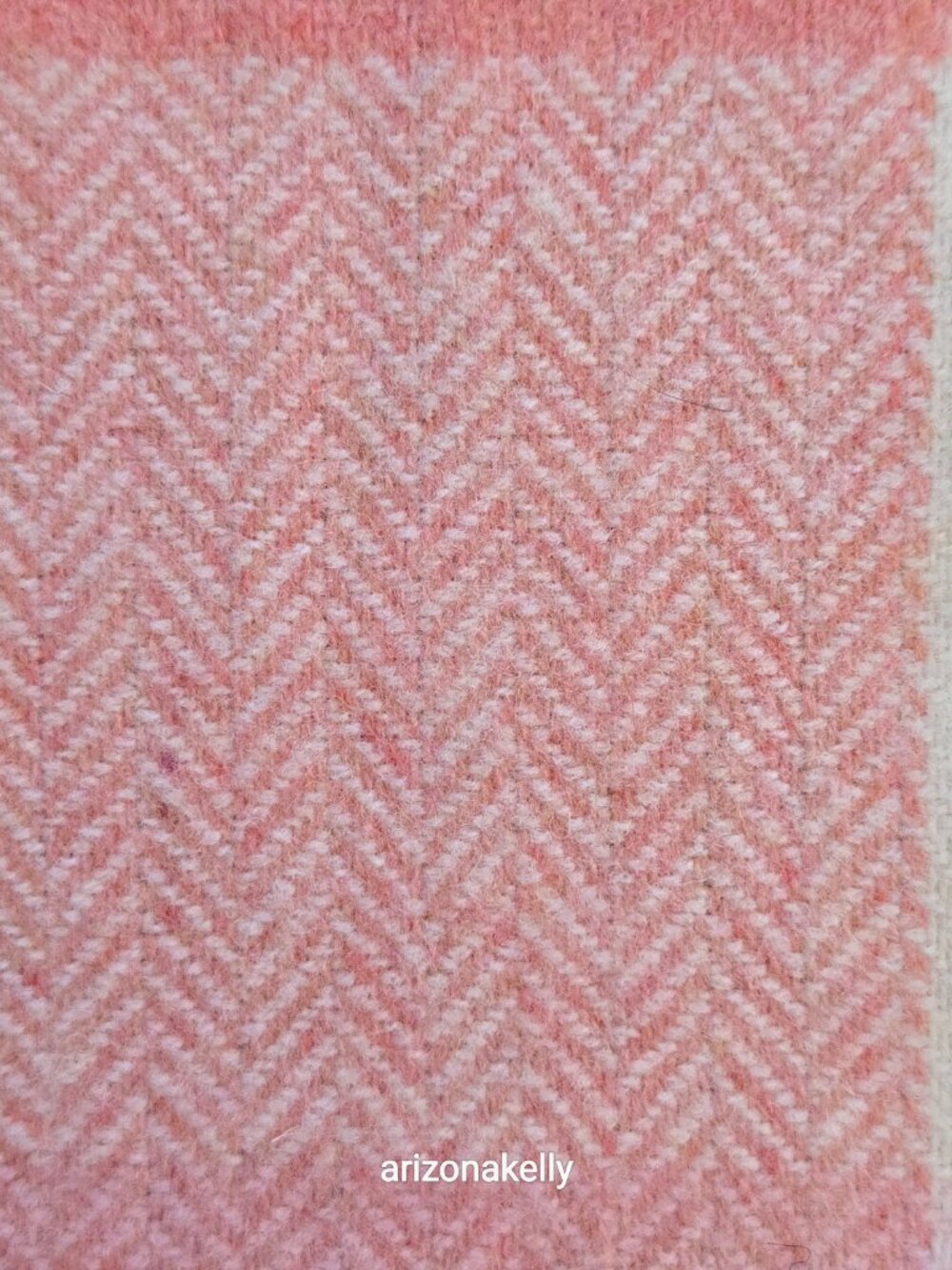 NWT Avoca Lap Blanket Throw Baby Wrap Pink Lambswool Herringbone Ireland - Picture 3 of 9